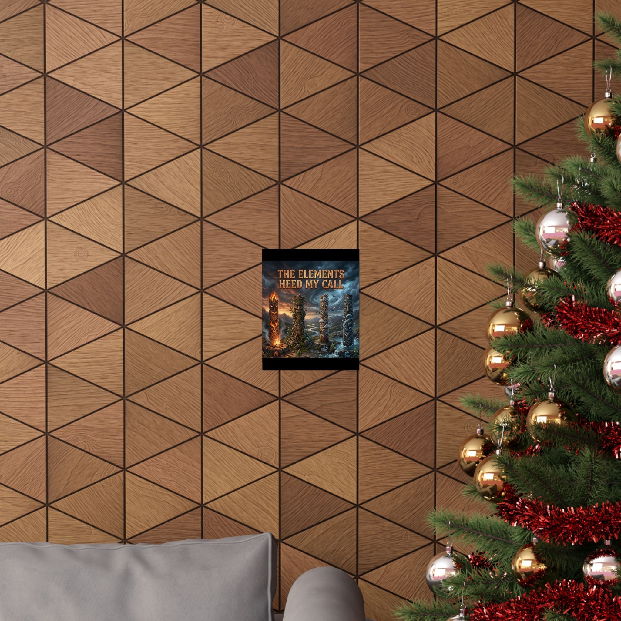 Matte Poster — "The Elements Heed My Call" Fantasy Elemental Totem Wall Art