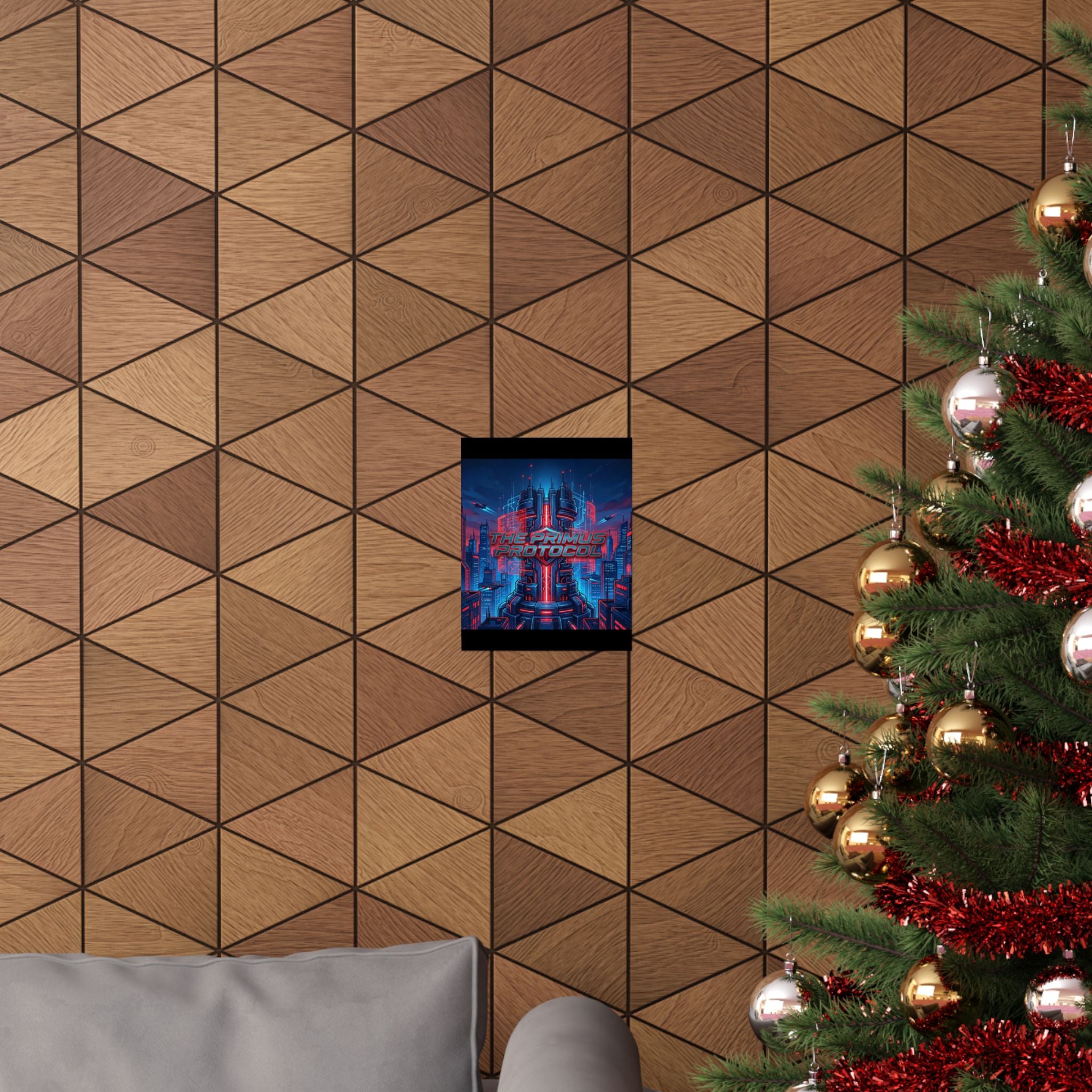 Matte Poster — 'The Primus Protocol' Cyberpunk City Art