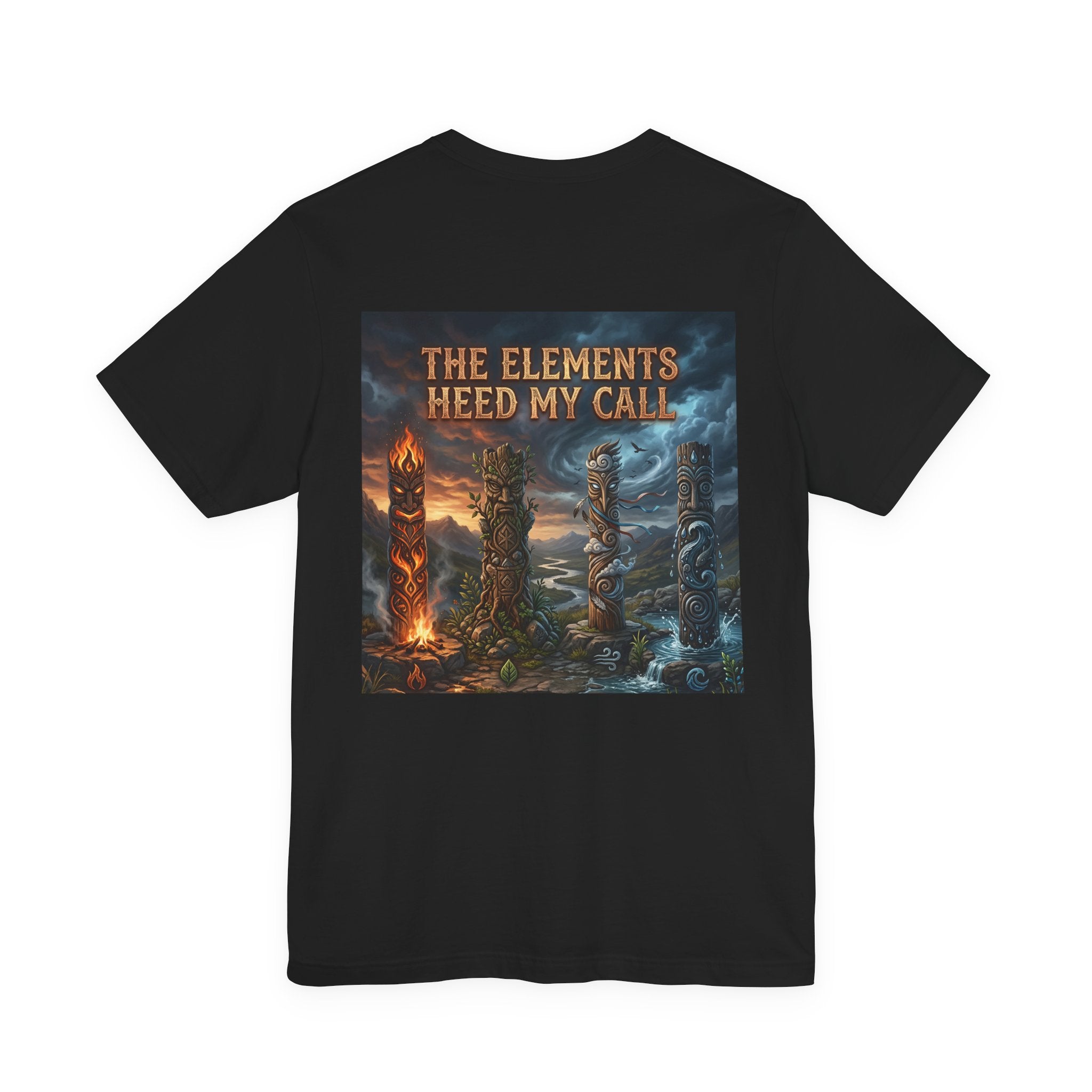 Copy of Primus Protocol Graphic Tee — "The Elements Heed My Call" Fantasy Totem Design